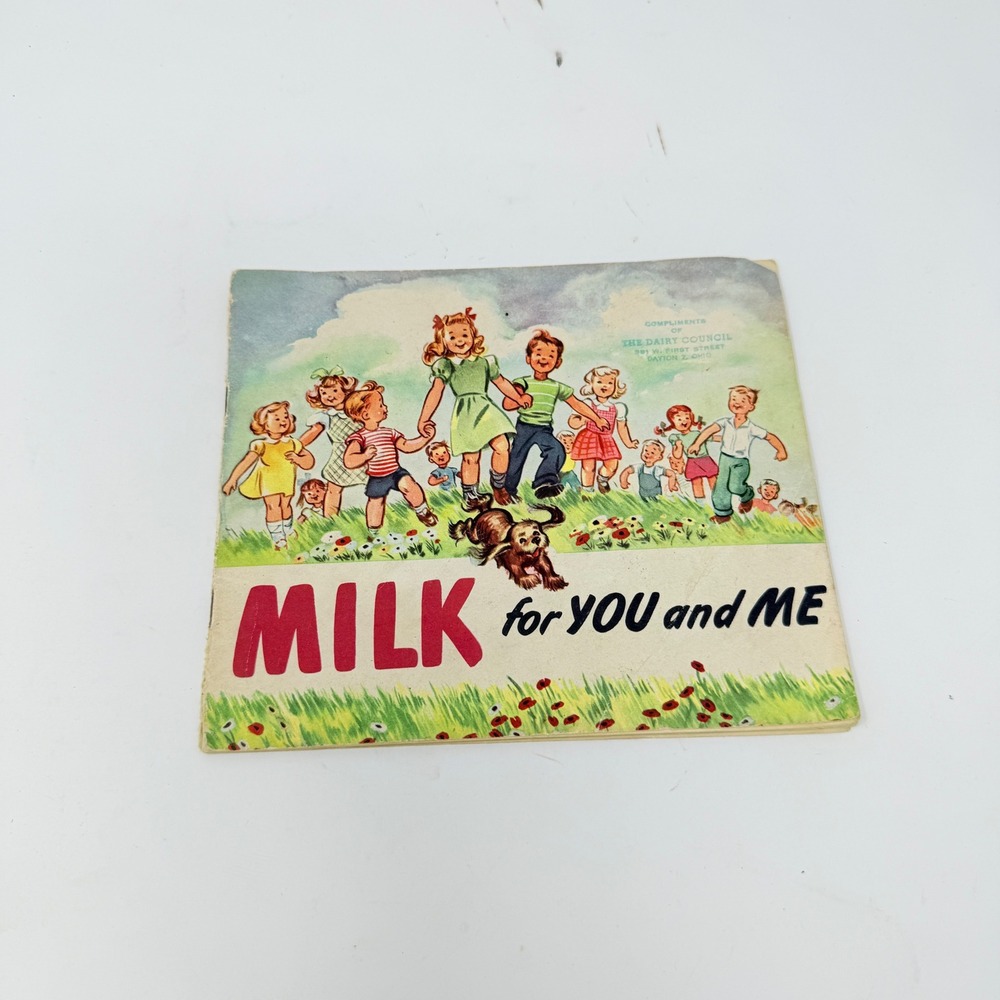 Vintage Milk for You and Me Dairy Council Childrens Book Kids Education‎